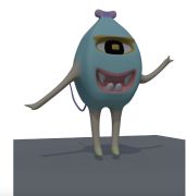 maya蛋蛋怪模型