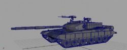99式坦克maya模型
