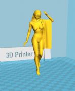出浴美女人物3D打印文件