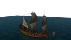 中世纪战舰.无骨骼.有贴图.较精细