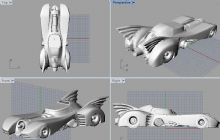 蝙蝠车3D打印文件