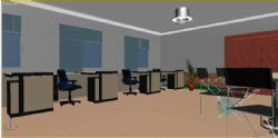 办公室内组合3D模型(独立的模型,需要重新组合)