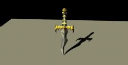 maya黄金蛇形匕首 剑