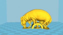 河马装饰摆件3D打印文件