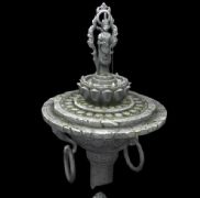 莲花台菩萨雕塑场景3D模型