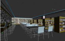 图书馆室内空间模型