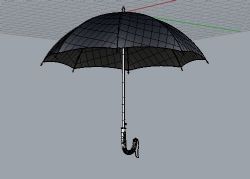 雨伞犀牛模型
