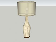 木质圆筒台灯
