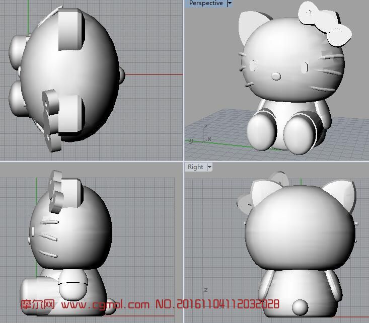 hello kitty-3d打印文件,卡通角色,动画角色,3d模型