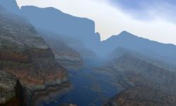 雾中的红峡谷3D模型