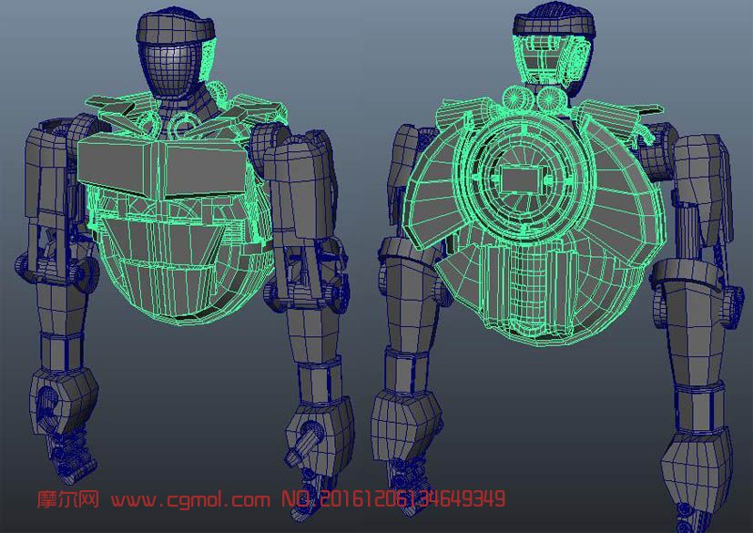 亚当-铁甲钢拳中的拳击机器人,机械角色,机械模型,3d模型下载,3D模型网,maya模型免费下载,摩尔网