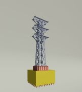 高压电线塔3d,max2014模型