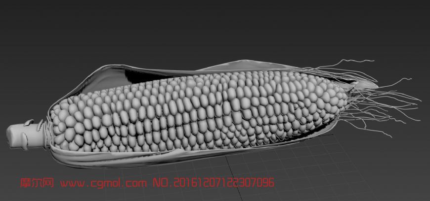 超写实玉米obj模型,其他,植物模型,3d模型下载