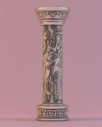 中式龙柱雕塑,龙形柱,盘龙柱