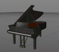 钢琴c4d模型