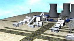 发电厂整体场景maya模型