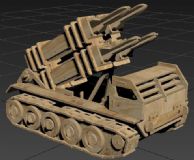 木制导弹车玩具