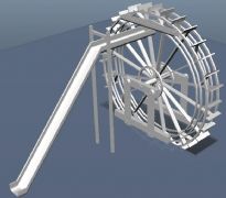 水车灌溉maya模型