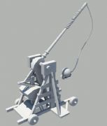 简单的投石车maya模型