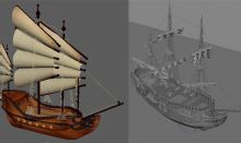 古代商船+海盗船