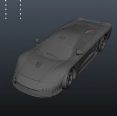 一款跑车maya模型