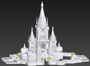 欧式城堡max模型