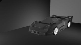 maya跑车模型