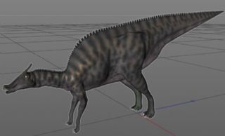Saurolophus龙栉龙C4D模型