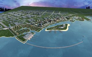 海滨城市规划设计max模型(网盘下载)