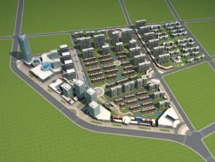 城区小区规划设计max模型(网盘下载)