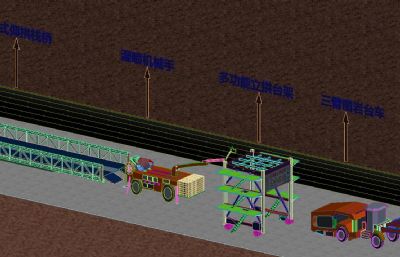 台车,台架等隧道施工所用的机器设备