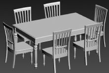 max餐桌模型