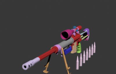 M200狙击枪,可3D打印模型
