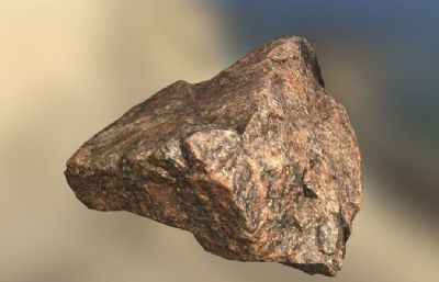 石头岩石写实场景OBJ模型