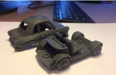 可拆小汽车,3D打印汽车,max,obj格式