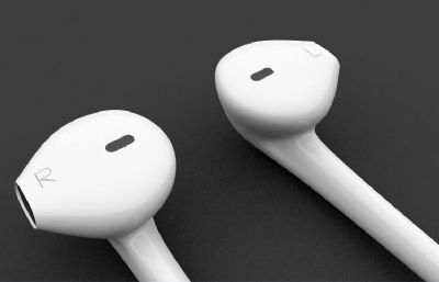 苹果耳机3D模型