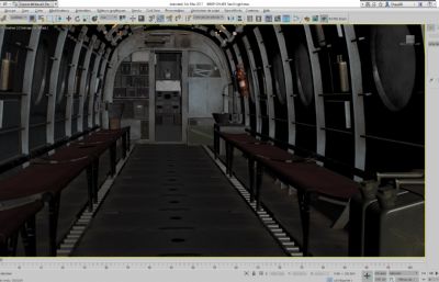 海骑士运输机,带内部结构,带机舱门缓开动画,max,ma格式