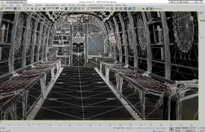 海骑士运输机,带内部结构,带机舱门缓开动画,max,ma格式