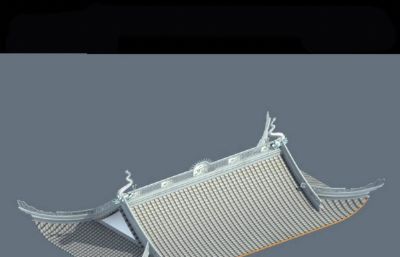 古式房屋顶max模型