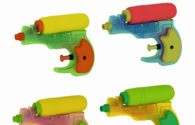 水枪,儿童玩具max模型