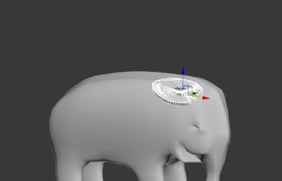 大象3d,max模型,简模