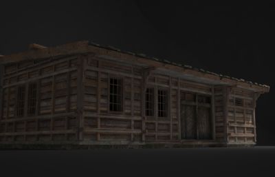 木房子民居平房建筑3D模型