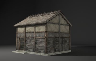 古建筑特色木房子3D模型