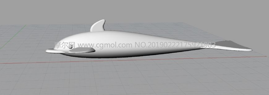 海豚简单模型-犀牛建模