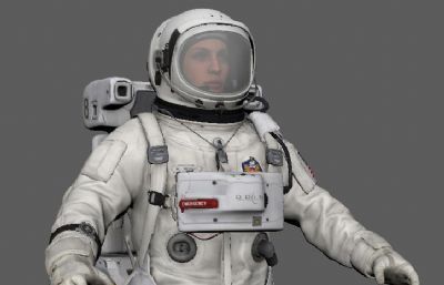 美国宇航服FBX模型,有贴图