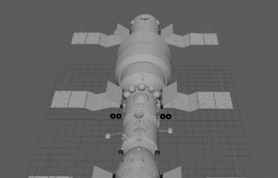 礼炮一号飞船,太空站FBX模型