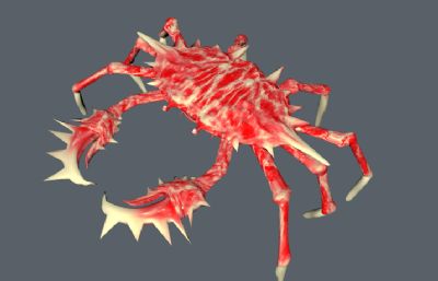 螃蟹,帝王蟹C4Dr15模型