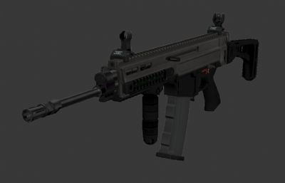带法线次世代AK47 3d模型