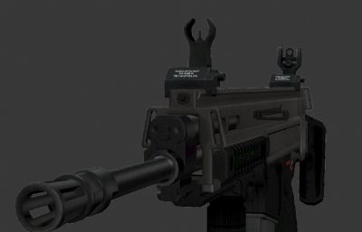 带法线次世代AK47 3d模型