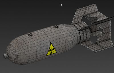 航空炸弹,导弹max模型,有贴图